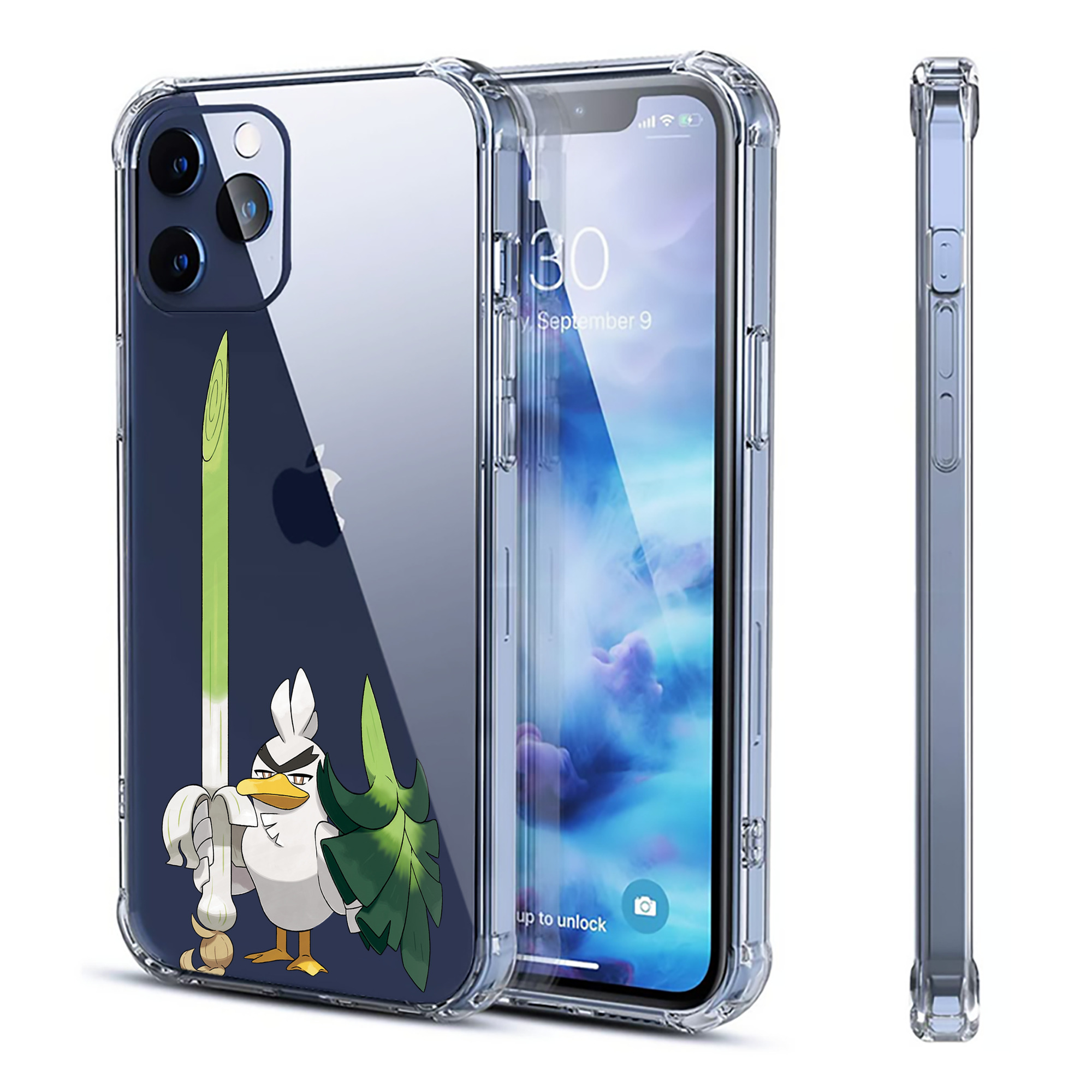 （画像用） ポケットモンスター Pokémon 【iPhone 12シリーズ対応】透明スマホケース（クリアソフトケース）